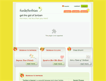 Tablet Screenshot of funkyserbian.com